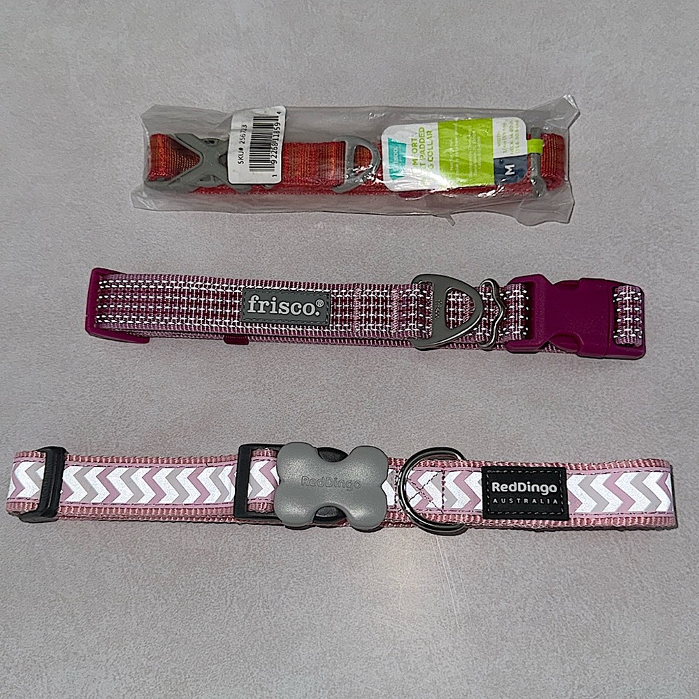 3 Brand New Pet Collars Dog Size Medium